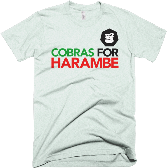 Cobras For Harambe T-shirt (600x600), Png Download