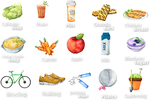 Icons- Based On A Watercolor Handmade Style (600x384), Png Download