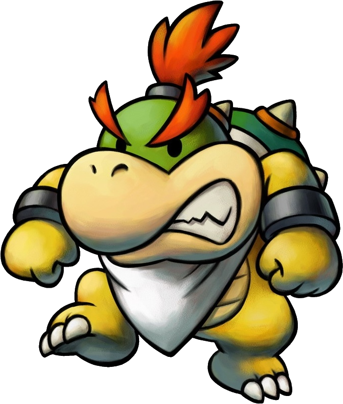 Babybowser - Mario And Luigi Partners In Time Png (704x816), Png Download