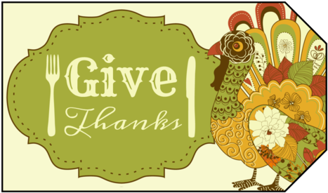 75" X 3" - Thanksgiving Labels (500x308), Png Download