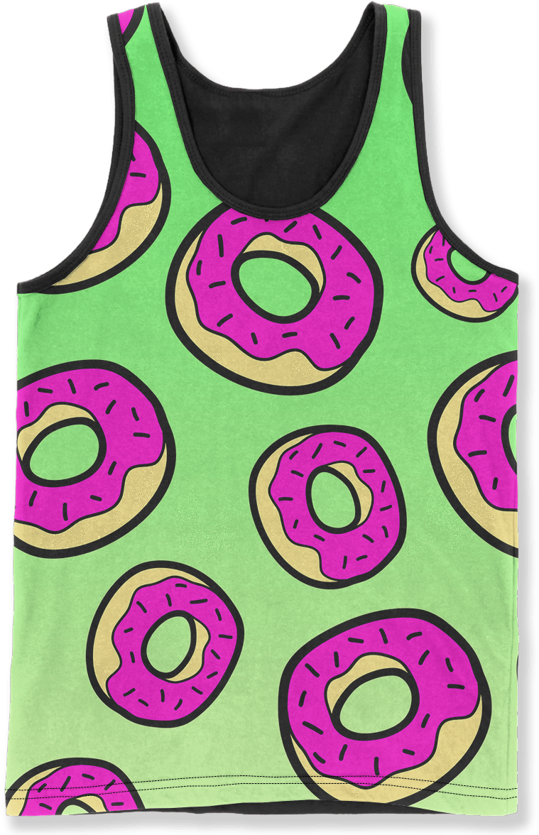Neon Donuts - Vest (1200x1200), Png Download