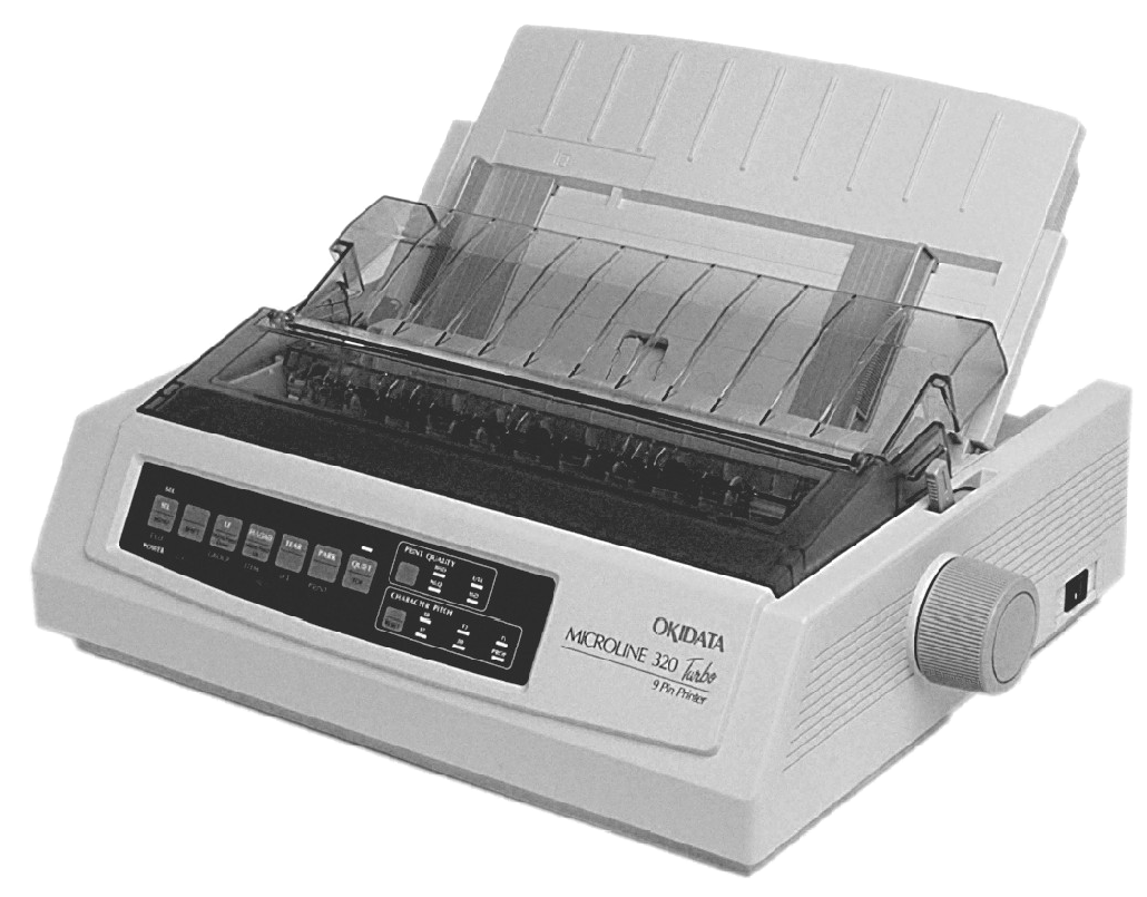 Dot-matrix Printer Png Image - Dot Matrix Printer Png (1054x822), Png Download