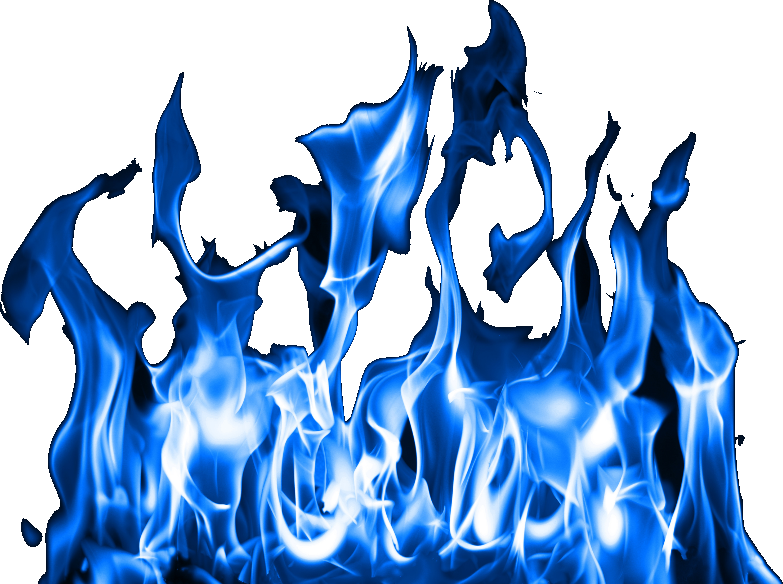 Blue Flames - Blue Flame Images Png (783x584), Png Download