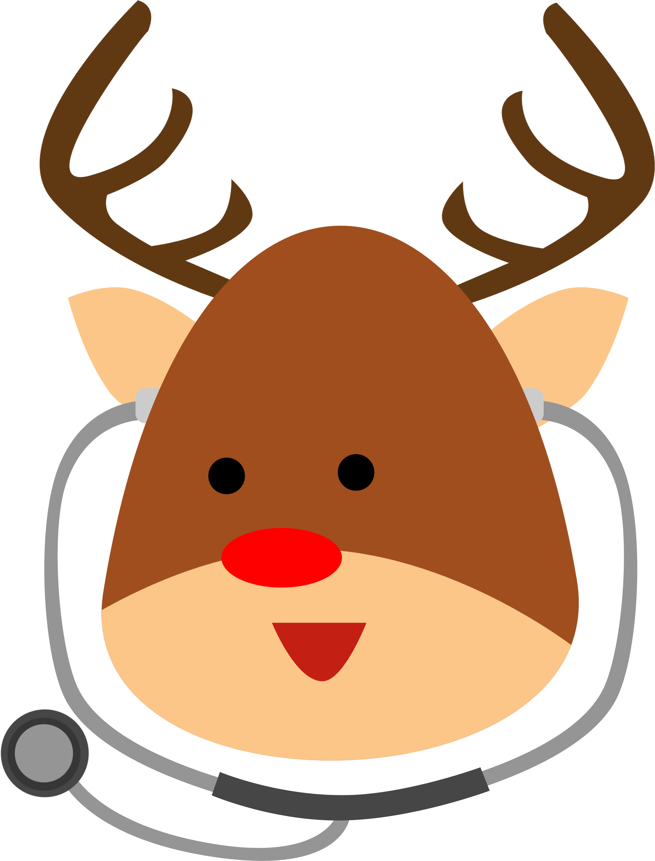 Doctor Reindeer - Reindeer Stethoscope (2480x3508), Png Download