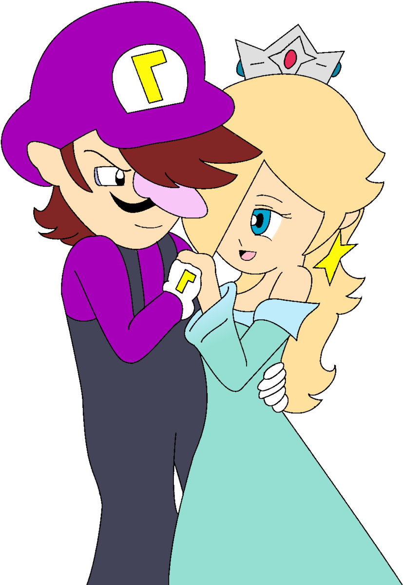Waluigi And Rosalina Images Waluigi And Rosalina Art (900x1223), Png Download