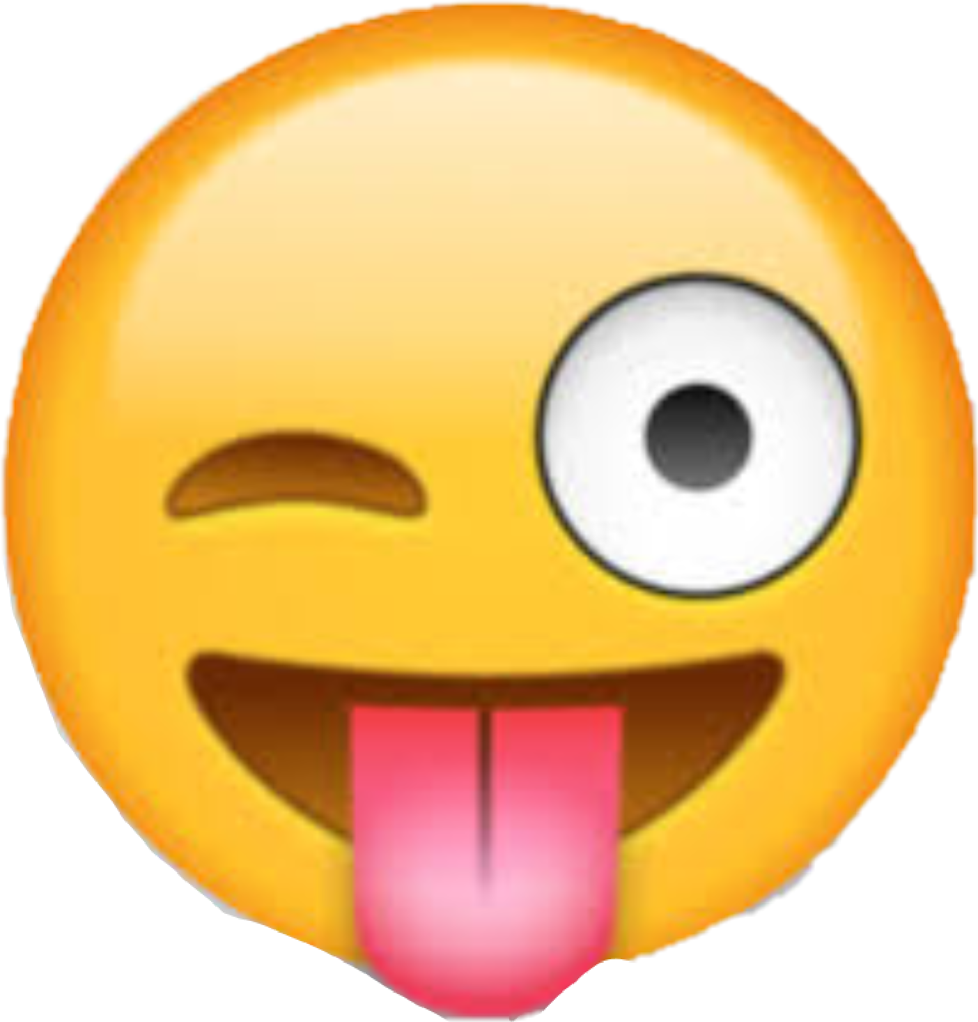 Emoji Smiley Emoticon Wink Transprent Png Free - Emoji 😜 (1404x1466), Png Download