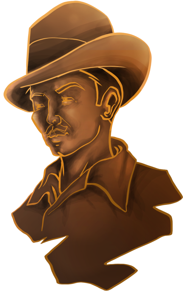 One Candidate Is Shaheed E Azam Bhagat Singh - Illustration (791x1024), Png Download