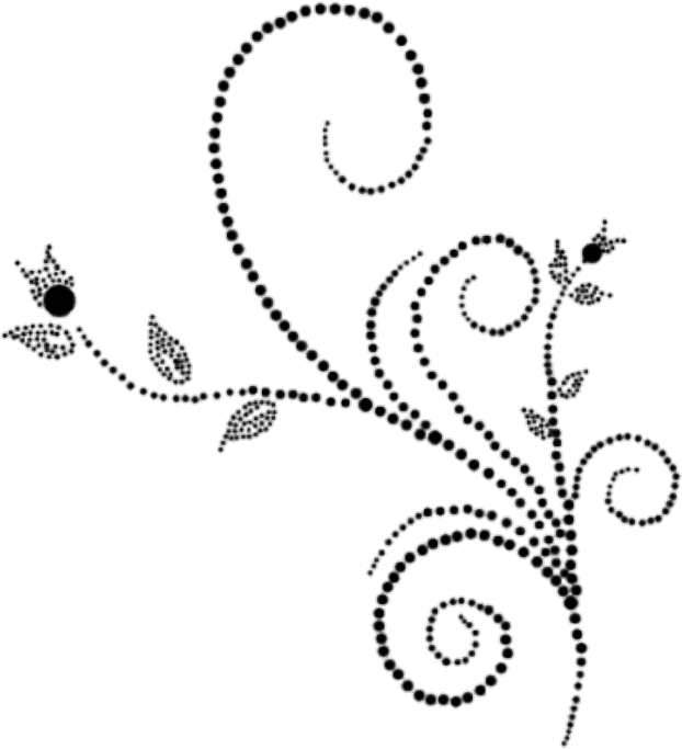 Flores Png Adorno Marco Flor Negro - Art (720x723), Png Download