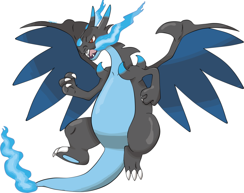 Mega - Mega Charizard X Png (1005x794), Png Download