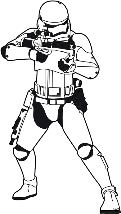 Stormtrooper Clipart Kylo Ren - Star Wars Stormtrooper Clipart (400x702), Png Download