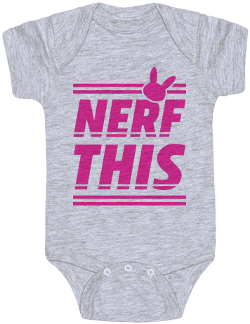 Nerf This Baby Onesy - Daddy Game Onesies (484x484), Png Download