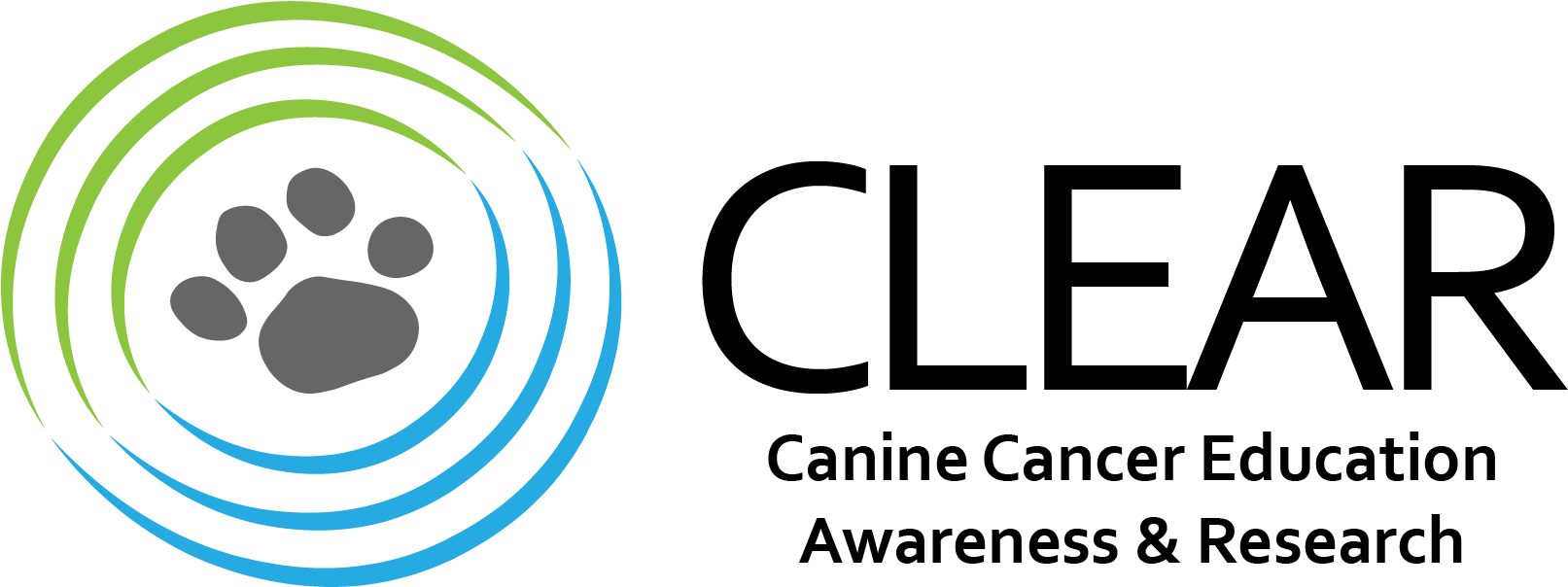 Clear Canine Cancer Logo Clear Canine Cancer Logo - Circle (1637x638), Png Download