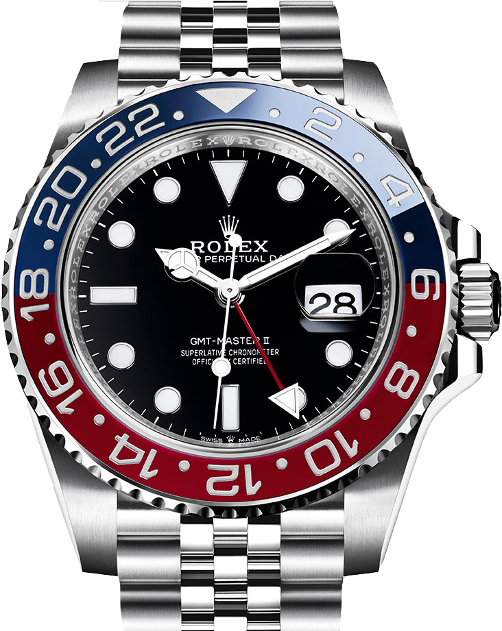 Discover Rolex Watches - Rolex Gmt Pepsi 2018 (745x955), Png Download