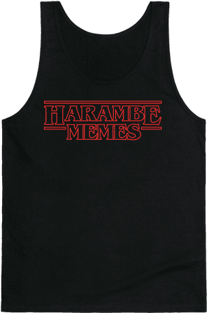 Harambe Memes Tank Top - Active Tank (484x484), Png Download