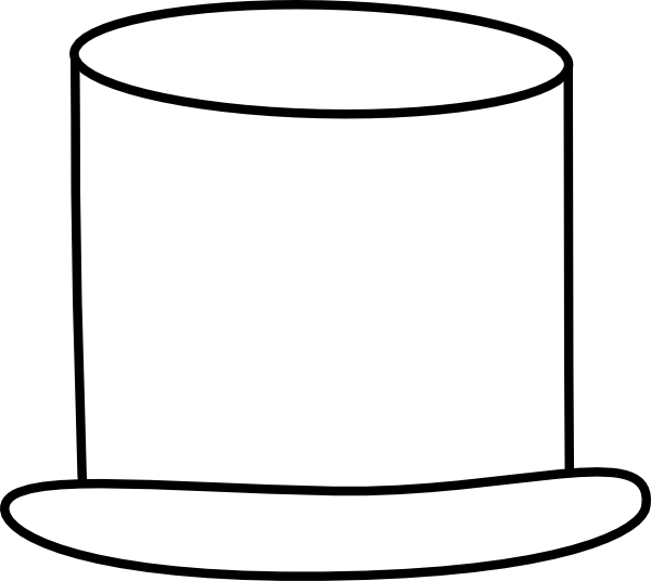 Graphic Library Stock Clip Art At Clker Com Vector - White Top Hat Png (600x536), Png Download