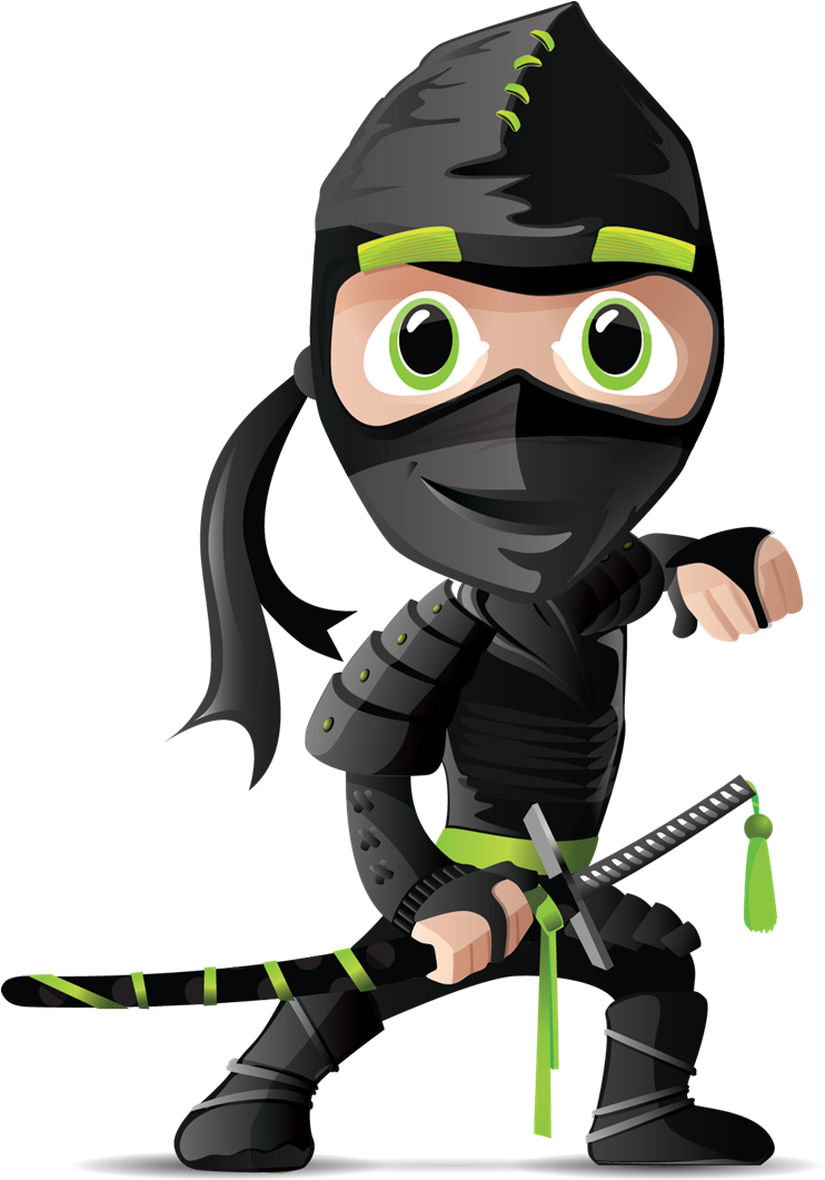 Halloween Ninja Clipart Free - Ninja Vector Character (800x1060), Png Download