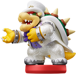 Bowser - Super Mario Odyssey Bowser Amiibo (380x408), Png Download