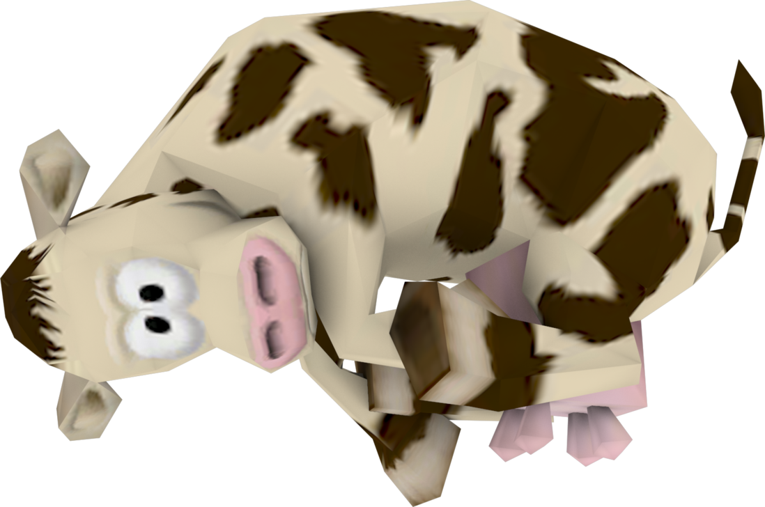 Crash Tag Team Racing Cow (1098x728), Png Download