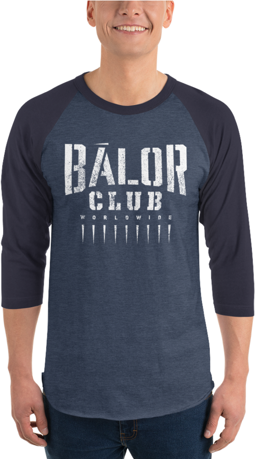 Finn Bàlor "bàlor Club Worldwide" 3/4 Sleeve Raglan - Official Wwe Finn Balor Soft Gel Case (900x900), Png Download