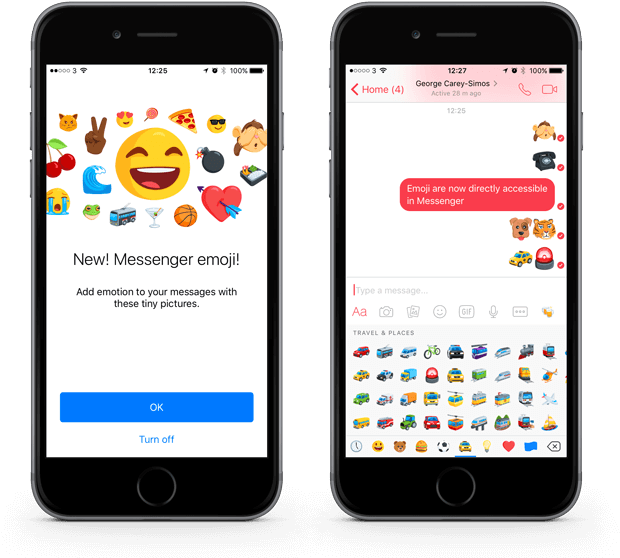Wersm Facebook Messenger Emoji - Iphone (640x580), Png Download