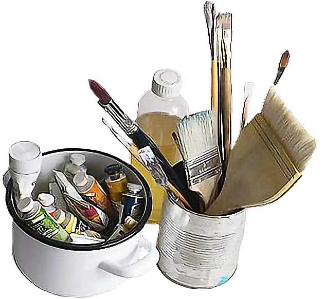 Paint Paintbrush Nichememe Niche Png Freetoedit - Art Supplies (634x582), Png Download