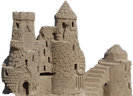 Graphic Freeuse Download Sand Castle Png Stickpng Download - Sand Castle No Background (475x340), Png Download