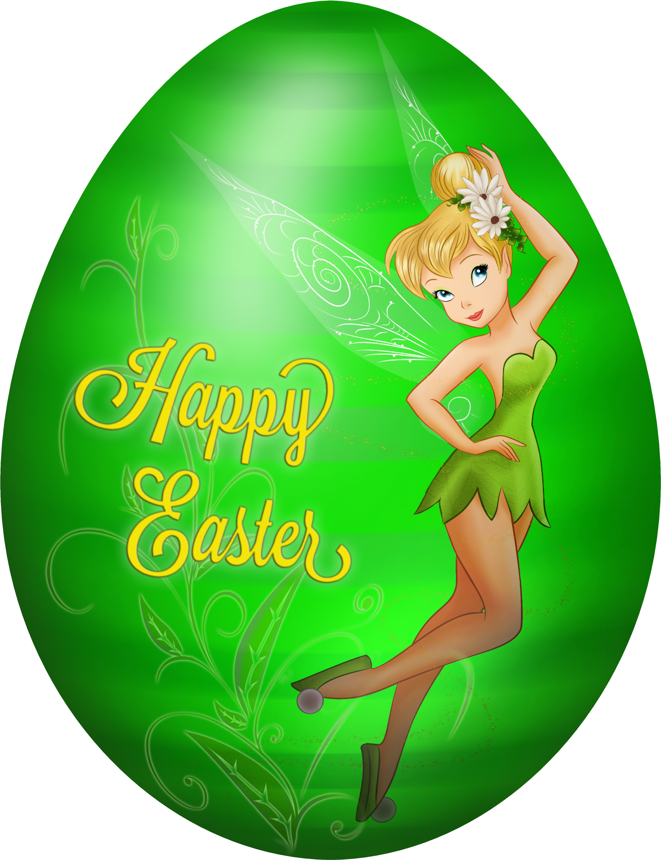 Tinkerbell Easter Egg (2738x3500), Png Download