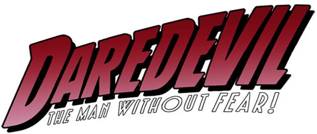 As For The Logo, It Essentially Mimics The Bold, Red - Here Comes-- Daredevil, The Man Without Fear!: Wake (630x266), Png Download