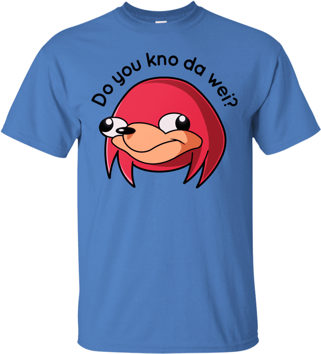 Ugandan Knuckles T-shirt - T-shirt (1155x1155), Png Download