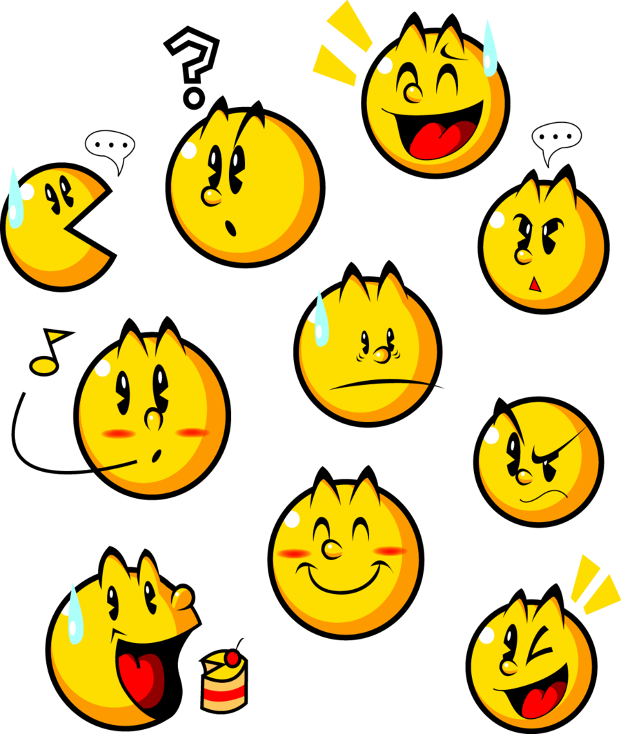 Pac - Pac Man Expressions (900x1064), Png Download