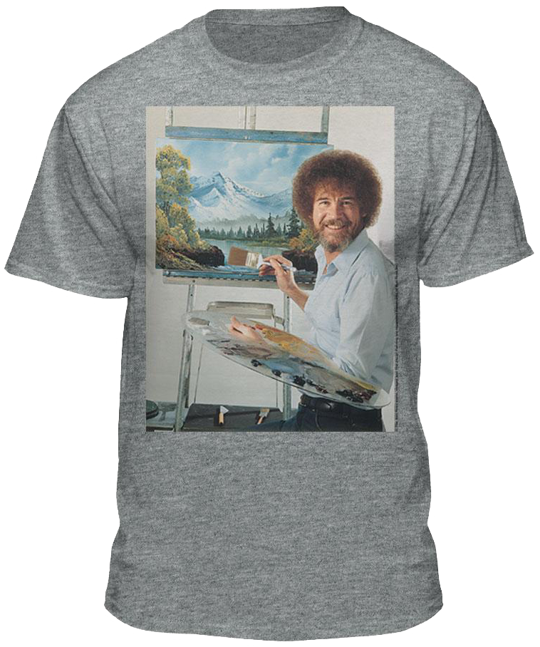 Joy Of Painting Bob Ross T-shirt - Bob Ross Fuck Yourself (758x908), Png Download