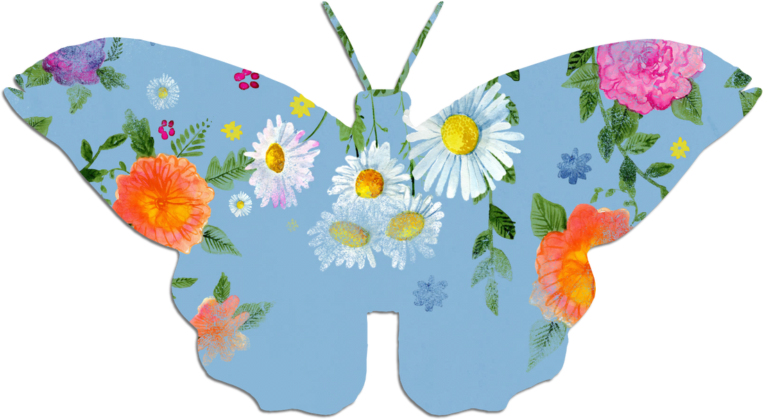 Blue Flower Clipart Modern - ภาพ ตัด ปะ (1100x604), Png Download