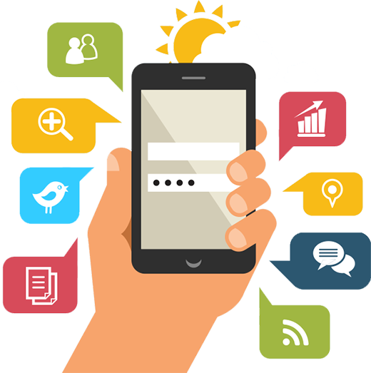 Vista Design Mobile Marketing - Mobile App (520x523), Png Download