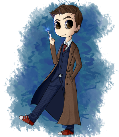 177 Images About Doctor Who On We Heart It - Cartoon (500x478), Png Download