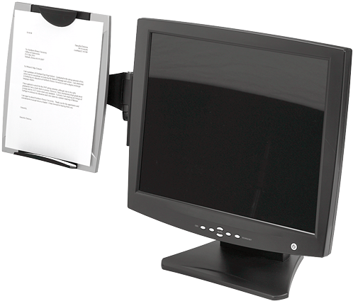 Fellowes® Office Suites™ Monitor Mount Copyholder - Fellowes Office Suite Copyholder Monitor Mount (500x500), Png Download