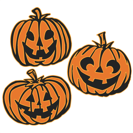 Jack O Lanterns Set Svg Cutting Files Pumpkin Svg Cuts - Jack O Lantern Svg (432x432), Png Download