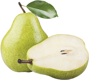 Sliced Pear Png Image Background - Inside Of A Pear (400x300), Png Download