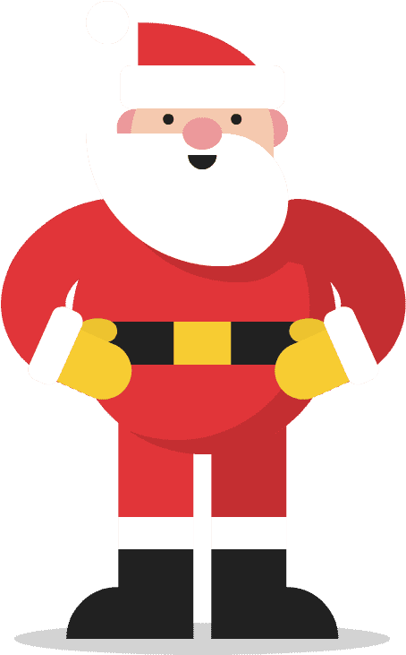 Santa Before Zopfli - Gif (1280x1280), Png Download