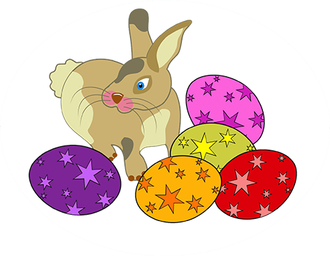 Easter Basket - Easter (472x366), Png Download