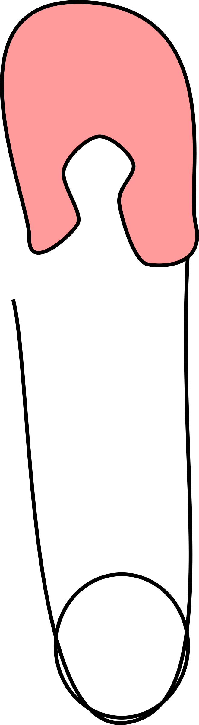 Pin Color - Baby Pink Png (660x2400), Png Download