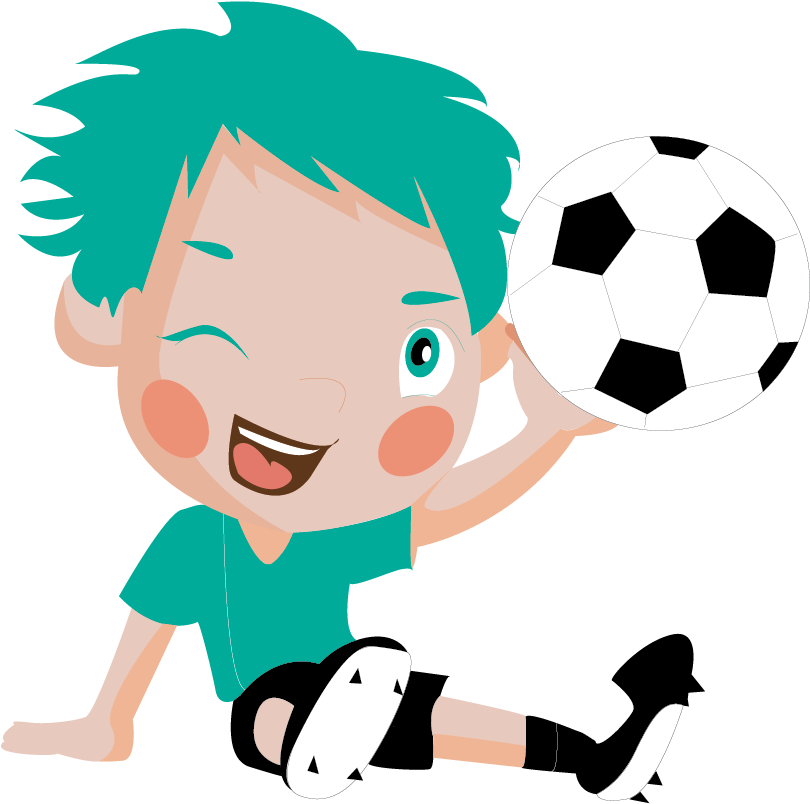 Each Letter Of The Word Striker Represents A Football - Clip Art (1018x1045), Png Download
