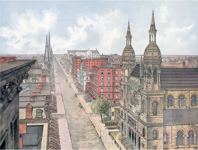 Medium Image - New York City Illustration Png (800x609), Png Download