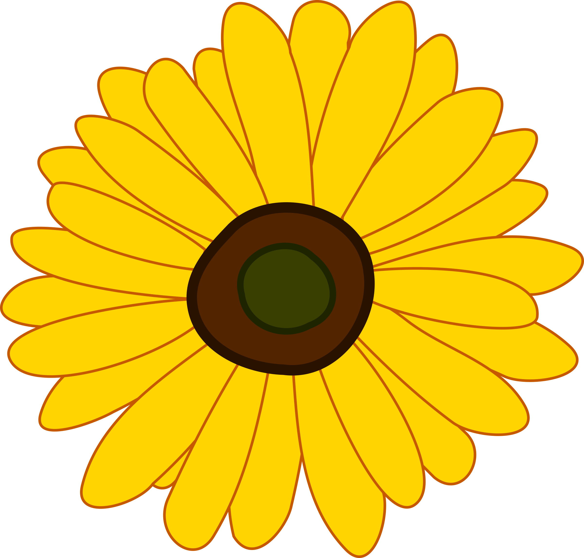 Sunflower Png (2400x2293), Png Download