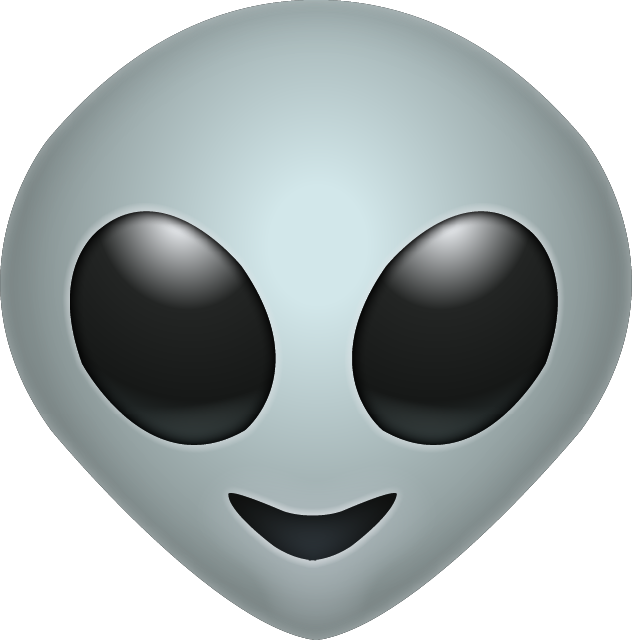 Alien Emoji (474x480), Png Download