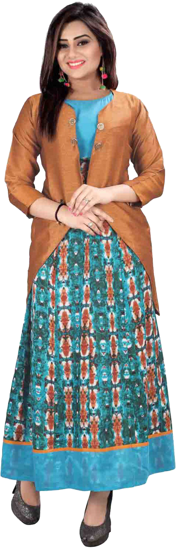 Chanderi Kurti Photo Background - Chanderi (1200x1799), Png Download