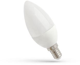 4w Led Candle Bulb Ses E-14, Cool White, 340 Lm - Candle E14 Led Led Bulb Png Format (350x350), Png Download