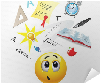 Smiley Ball With Different Symbols Representing School - Smiley School (400x400), Png Download