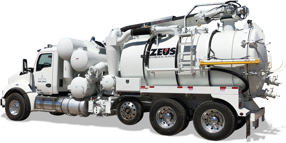 Zeus Vacuum Truck - Truck (1000x510), Png Download