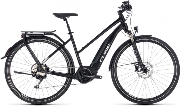 Cube Touring Hybrid Pro - Cube Touring Hybrid Pro 400 T 46cm Black/white 2018 (600x450), Png Download
