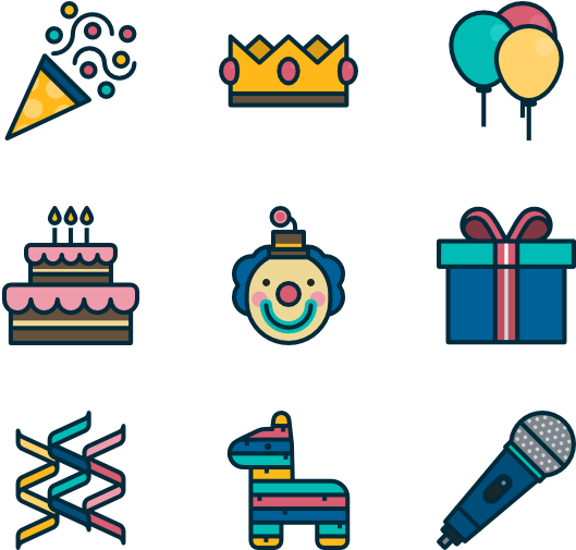 Birthday Party - Birthday Cake Icon (600x564), Png Download